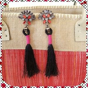 Tassel Dangle Statement Earrings